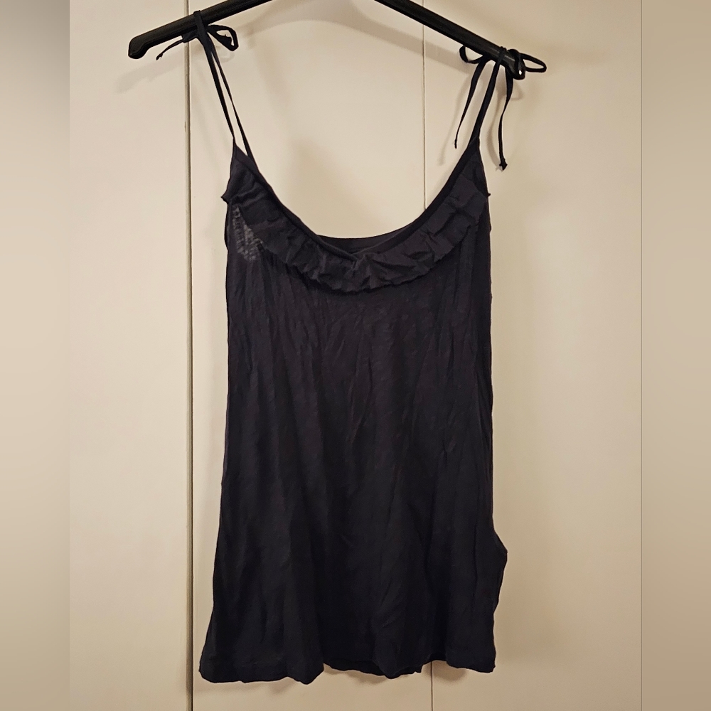 Navy Tie Strap Tank